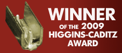 Zierick is the Winner of the 2009 Higgins-Caditz Award